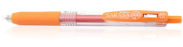 Zebra Sarasa Clip Gel 0.5mm Orange Rollerball Pen