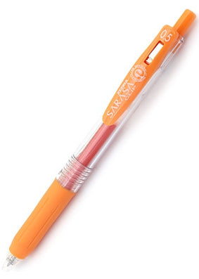 Zebra Sarasa Clip Gel 0.5mm Orange Rollerball Pen