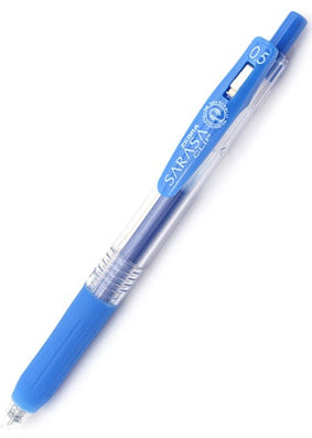 Zebra Sarasa Clip Gel 0.5mm Pale Blue Rollerball Pen