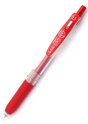 Zebra Sarasa Clip Gel 0.5mm Red Rollerball Pen