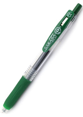 Zebra Sarasa Clip Gel 0.5mm Viridian Green Rollerball Pen