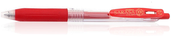 Zebra Sarasa Clip Gel 0.7mm Red Rollerball Pen