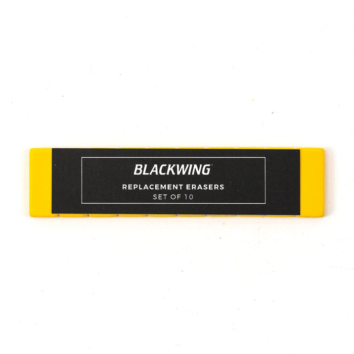 Blackwing Replacement Erasers - Yellow - Set of 10