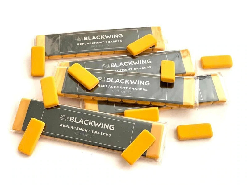 Blackwing Replacement Erasers - Yellow - Set of 10