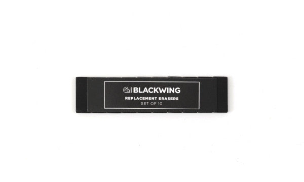 Blackwing-Replacement-Erasers-Black-Set-of-10 — Pulp Addiction