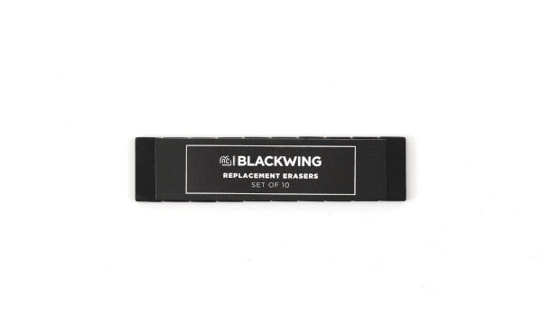 Blackwing Replacement Erasers - Black - Set of 10