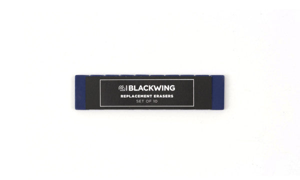 Blackwing Replacement Erasers - Navy Blue - Set of 10