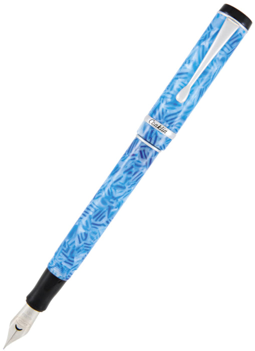 Conklin Duragraph Fountain Pen - Ice Blue - F