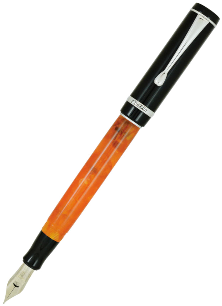 Conklin Duragraph Fountain Pen - Orange Black