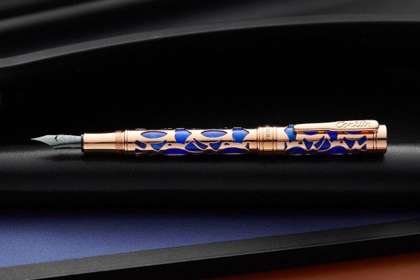 Conklin Endura Deco Crest Ballpoint Pen - Blue/Rosegold