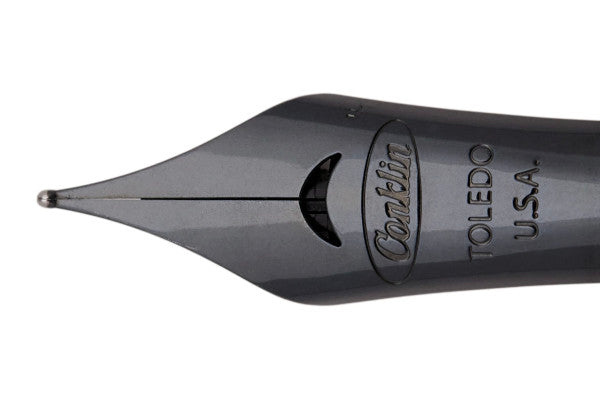 Conklin Endura Deco Crest Fountain Pen - Orange / Gunmetal