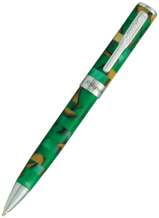*Clearance* Conklin Stylograph Mosaic Green/Brown Ballpoint Pen