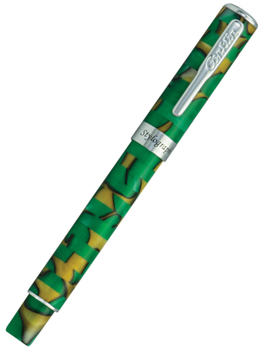 Conklin Stylograph Mosaic Green/Brown Fountain Pen