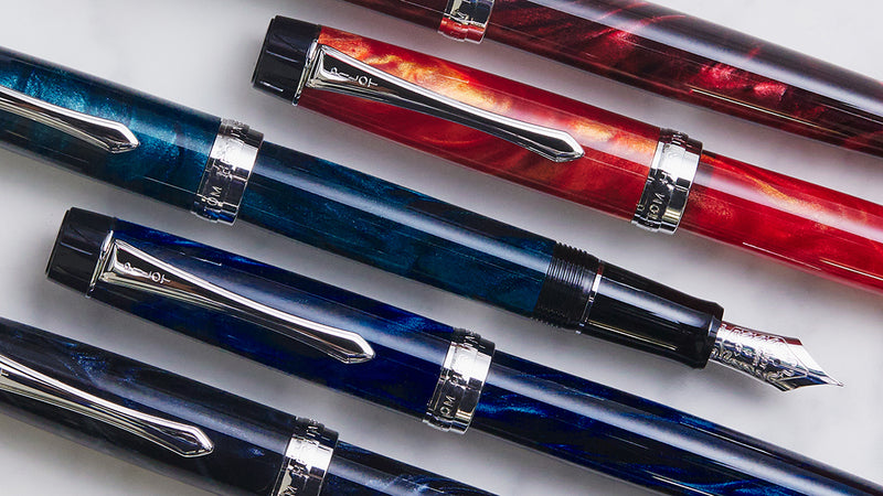 Pilot Custom Heritage SE Fountain Pen - Marble Black Fine