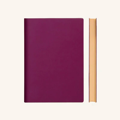 Daycraft Signature Plain Lined Notebook - Purple - A5