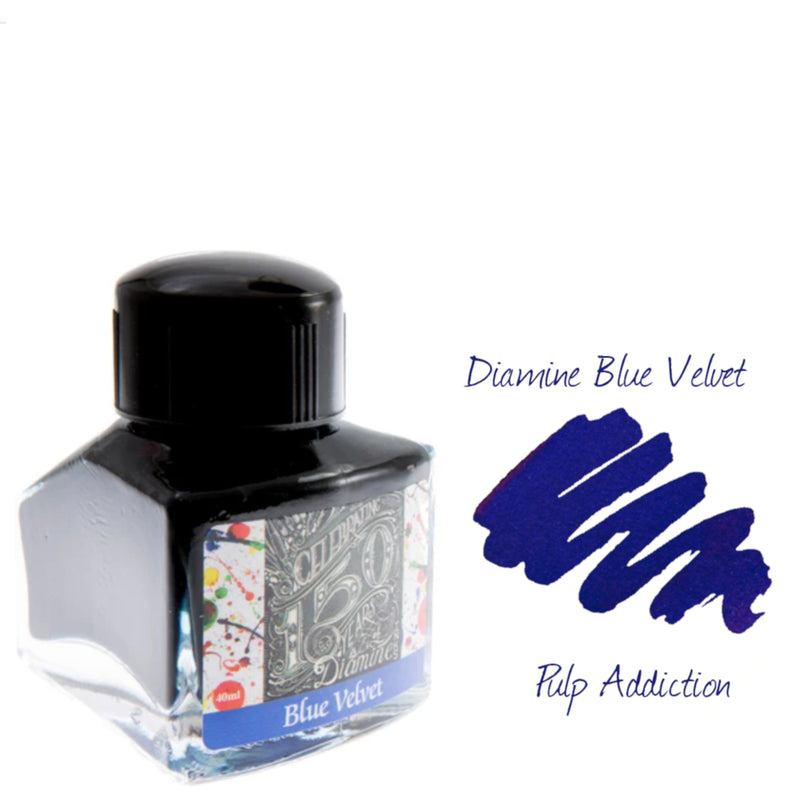 Diamine 150th Anniversary Fountain Pen Ink - Blue Velvet 40ml Bottle