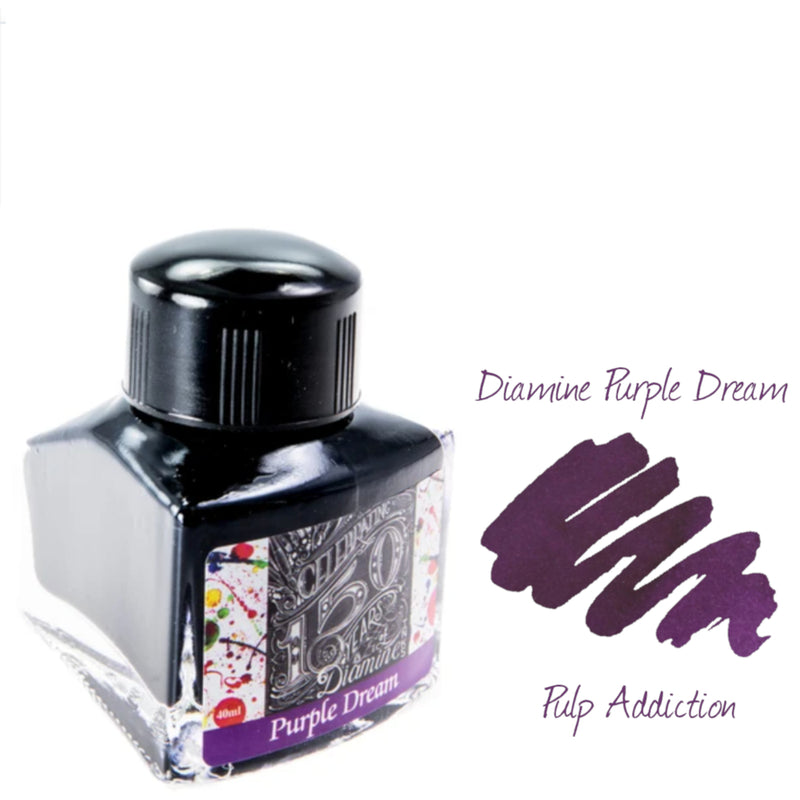 Diamine 150th Anniversary Fountain Pen Ink - Purple Dream 40ml Bottle