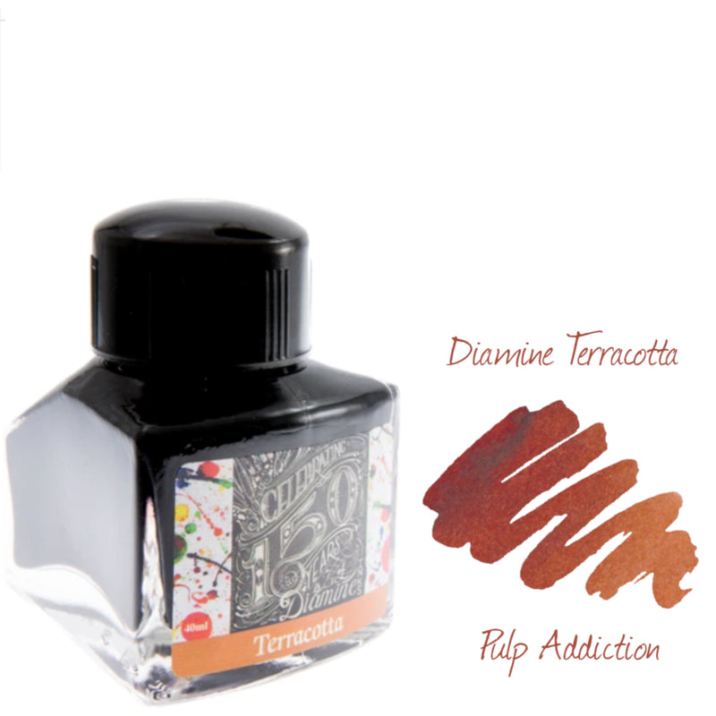 Diamine 150th Anniversary Ink - Terracotta 40ml Bottle