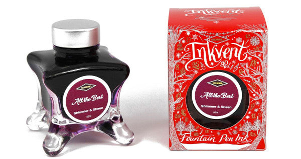 Diamine Red Edition Ink Bottle - All The Best  - Shimmer & Sheen - 50ml