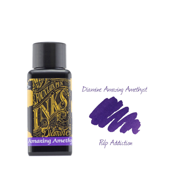 Diamine Fountain Pen Ink - Amazing Amethyst 30ml Bottle