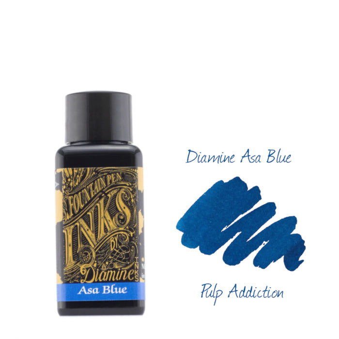 Diamine Fountain Pen Ink - Asa Blue 30ml Bottle