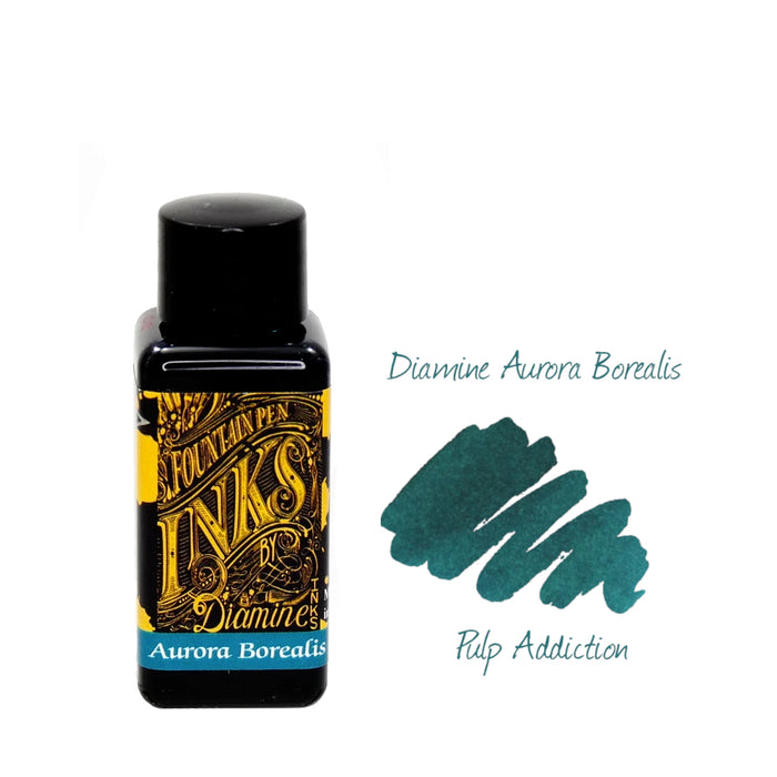 Diamine Fountain Pen Ink - Aurora Borealis 30ml Bottle