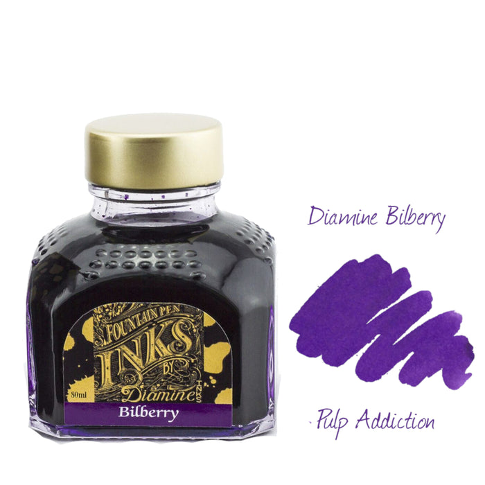 Diamine Fountain Pen Ink - Bilberry 80ml Bottle