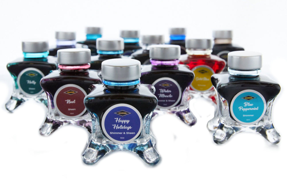 Diamine Blue Edition Fountain Pen Ink - Purple Bow