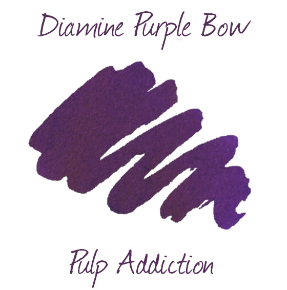 Diamine Blue Edition Fountain Pen Ink - Purple Bow