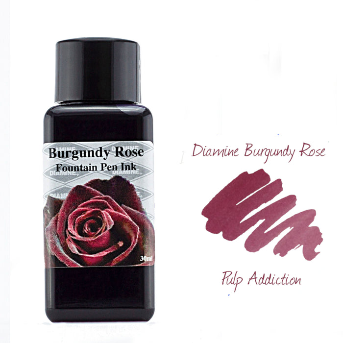 Diamine Ink - Burgundy Rose (Flower) 30ml Bottle