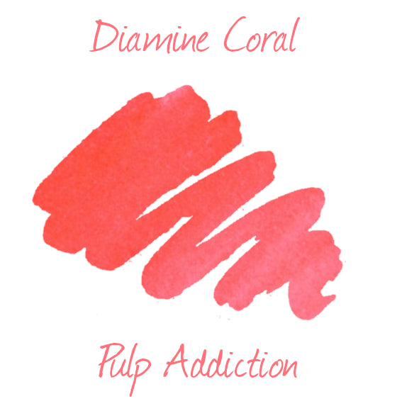 Diamine Fountain Pen Ink - Coral 30ml Bottle