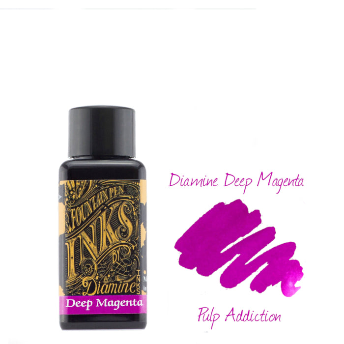 Diamine Fountain Pen Ink - Deep Magenta 30ml Bottle