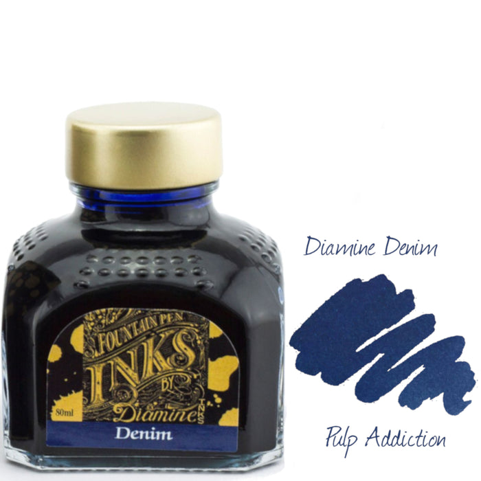 Diamine Fountain Pen Ink - Denim 80ml Bottle