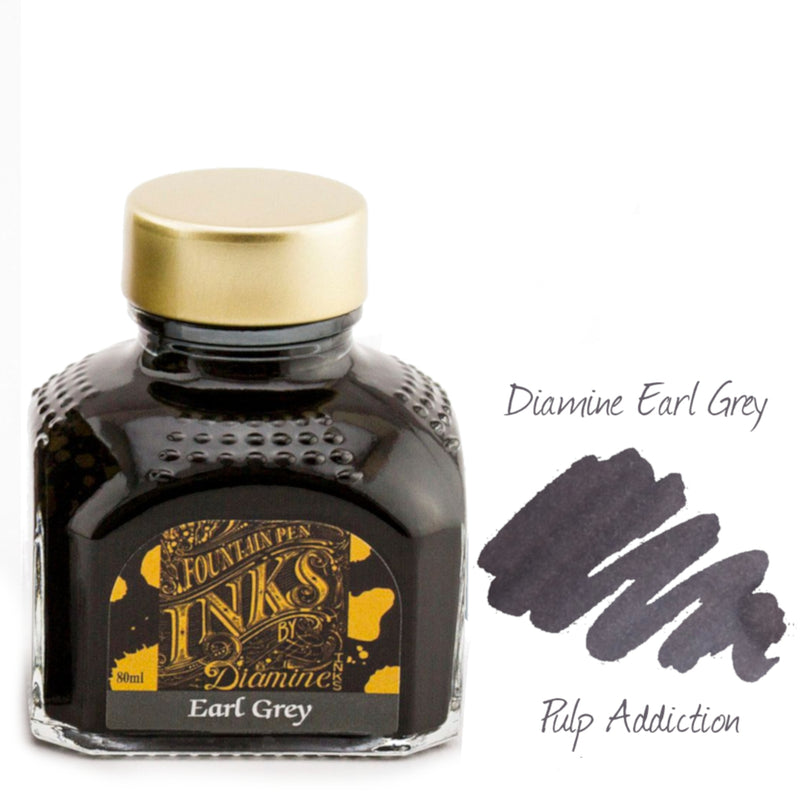 Diamine Fountain Pen Ink - Earl Grey 80ml Bottle