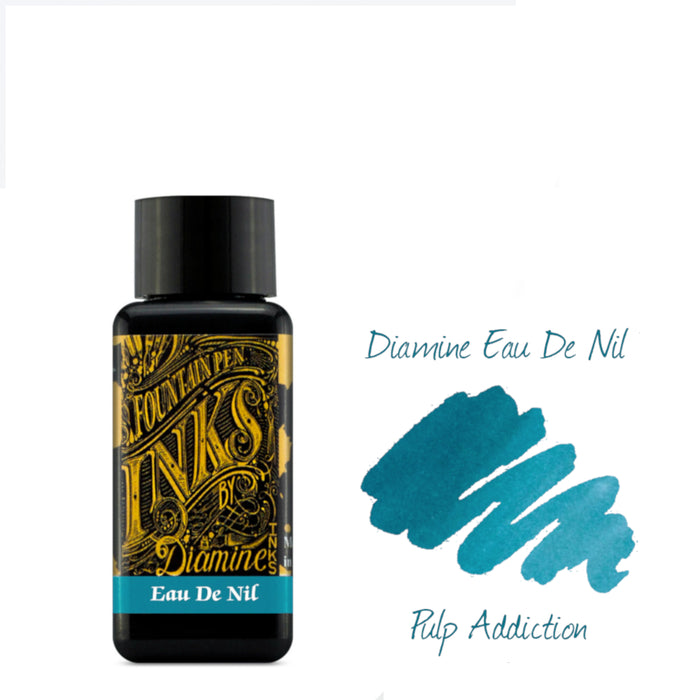 Diamine Fountain Pen Ink - Eau De Nil 30ml Bottle