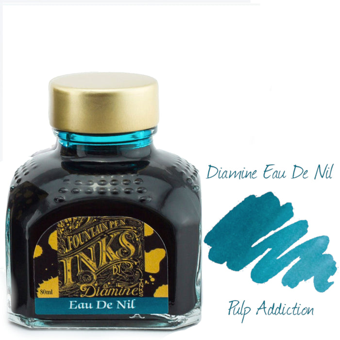 Diamine Fountain Pen Ink - Eau De Nil 80ml Bottle