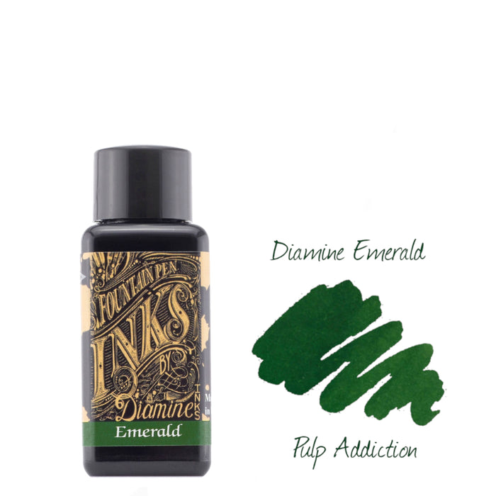 Diamine Fountain Pen Ink - Emerald 30ml Bottle