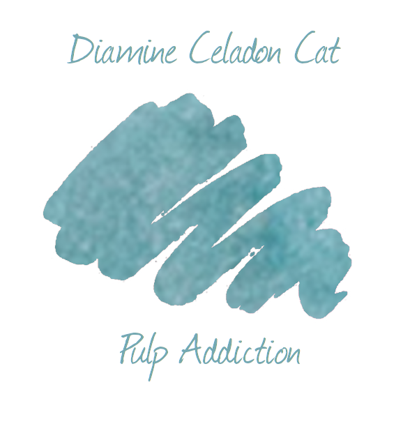 Diamine Fountain Pen Ink - Celadon Cat 30ml Bottle