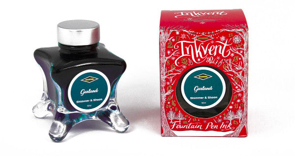 Diamine Red Edition Ink Bottle - Garland - Shimmer & Sheen - 50ml