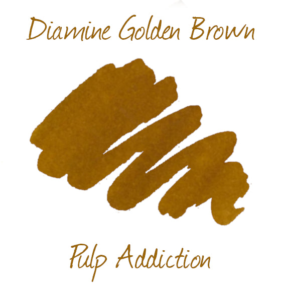 Diamine Fountain Pen Ink - Golden Brown 30ml Bottle