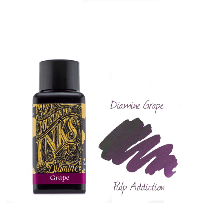 Diamine Fountain Pen Ink - Grape 30ml Bottle