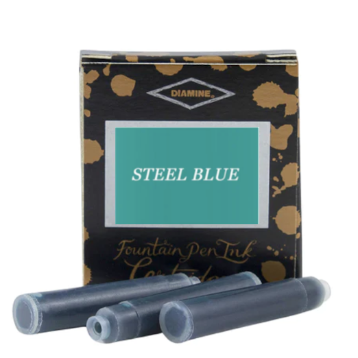 Diamine Ink Cartridges - Steel Blue
