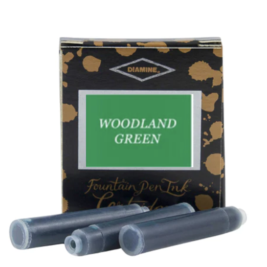 Diamine Ink Cartridges - Woodland Green