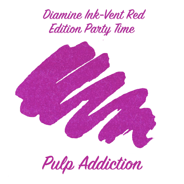Diamine Ink-Vent Red Edition - Party Time - Shimmer - 2ml Sample