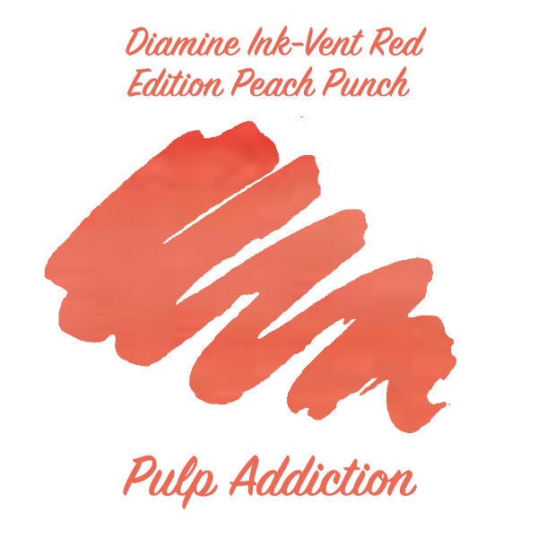 Diamine Ink-Vent Red Edition - Peach Punch - 2ml Sample