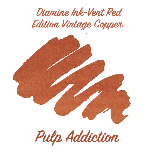 Diamine Ink-Vent Red Edition - Vintage Copper - Shimmer - 2ml Sample