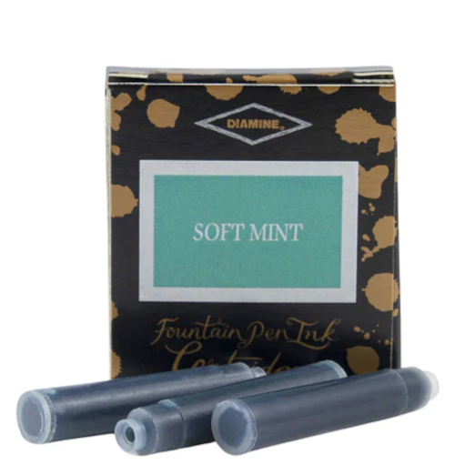 Diamine Ink Cartridges - Soft Mint