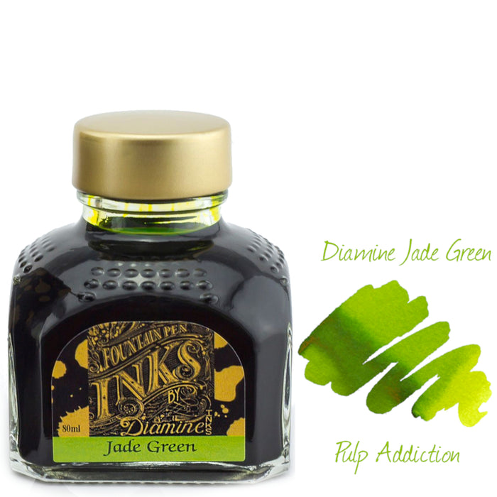 Diamine Fountain Pen Ink - Jade Green 80ml Bottle