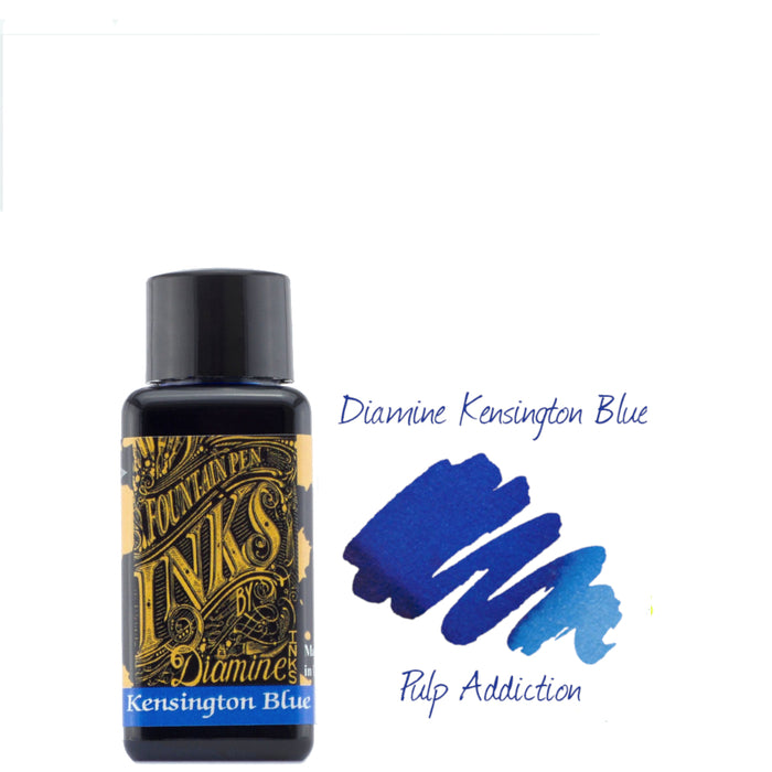 Diamine Fountain Pen Ink - Kensington Blue 30ml Bottle