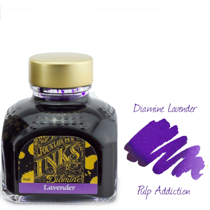 Diamine Fountain Pen Ink - Lavender 80ml Bottle